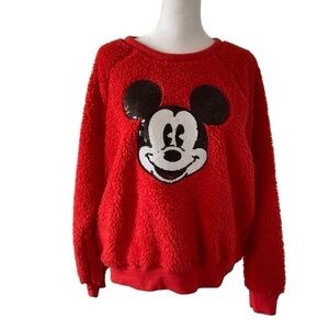 Disney Mickey Mouse medium top red fuzzy
